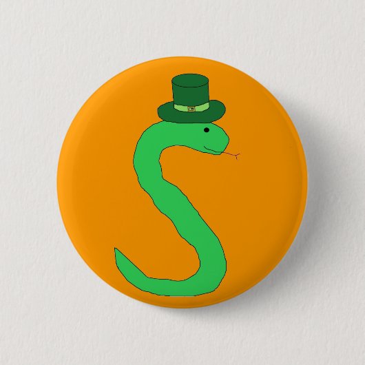 Green Irish Snake Button (Vorderseite)