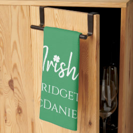 Green Irish Vierblättriges Kleeblatt St Patricks D Geschirrtuch