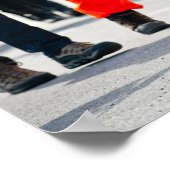 Green Irish Wolfhound Dog St. Patrick's Day Parade Poster (Ecke)