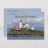 Green Island Lighthouse British Columbia Postkarte (Vorne/Hinten)