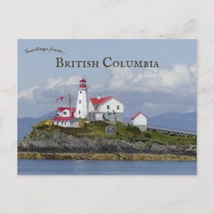 Green Island Lighthouse British Columbia Postkarte
