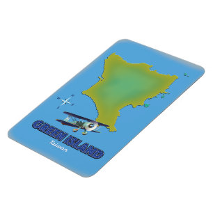 Green Island Taiwan Reiseplakat. Magnet