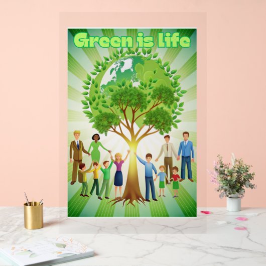 Green ist das Life Poster (Hochzeit)