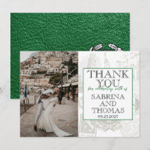 Green Italy Wedding Foto Vielen Dank