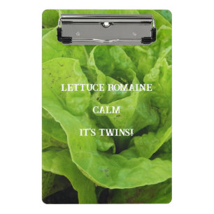 Green It's Twins Lettuce Romaine Calm Mini Klemmbrett