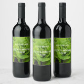 Green It's Twins Wine Label Weinetikett (Flaschen)