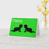 Green iTwins Karte (Gelbe Blume)