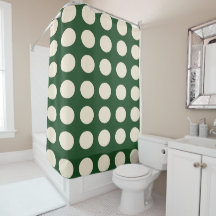 Green Ivory Color Polka Dot