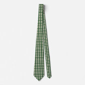 Green Ivory Color Polka Dot Krawatte (Vorderseite)