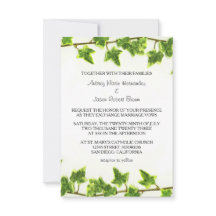 Green Ivy - 3x5 Einladung zur Hochzeit
