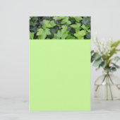 Green Ivy Botanical Print Briefpapier (Stehend Vorderseite)