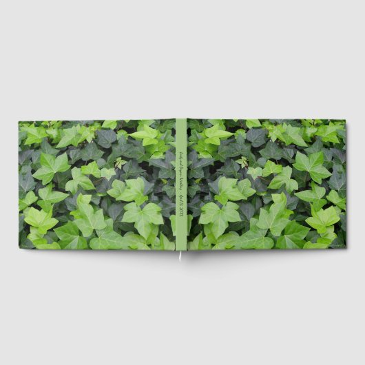 Green Ivy Botanical Print Gästebuch (Voll)