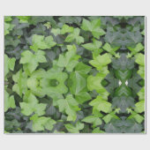 Green Ivy Botanical Print Geschenkpapier (Flach)