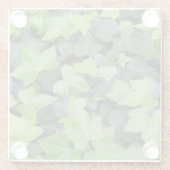 Green Ivy Botanical Print Glasuntersetzer (Rückseite)