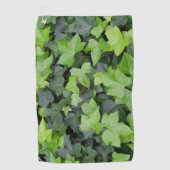 Green Ivy Botanical Print Golfhandtuch (Vorderseite)