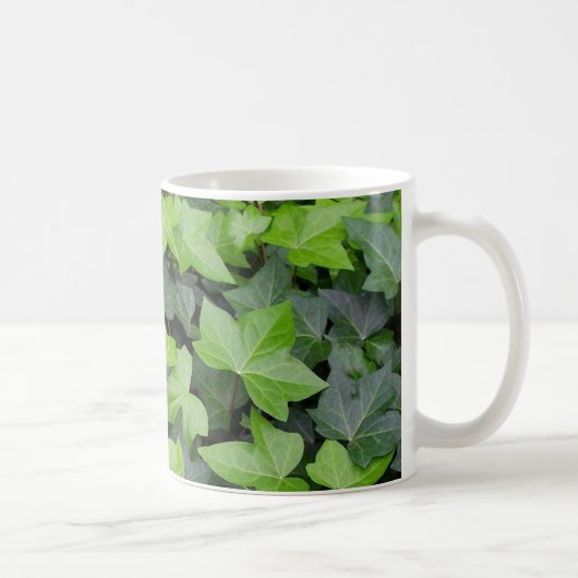 Green Ivy Botanical Print Kaffeetasse (Rechts)