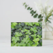 Green Ivy Botanical Print Karte (Stehend Vorderseite)