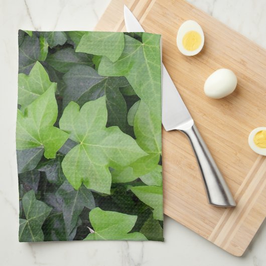 Green Ivy Botanical Print Küchentuch (Viertel Falte)