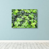 Green Ivy Botanical Print Leinwanddruck (Insitu (Holzboden))
