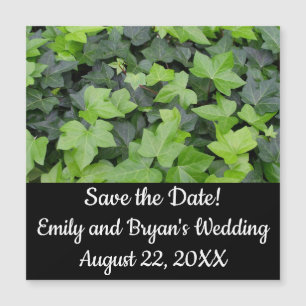 Green Ivy Botanical Print Magnetkarte