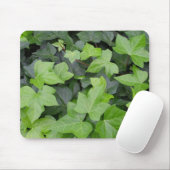 Green Ivy Botanical Print Mousepad (Mit Mouse)