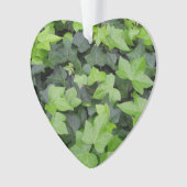 Green Ivy Botanical Print Ornament (Vorderseite)