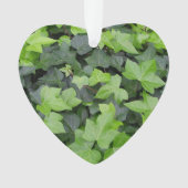 Green Ivy Botanical Print Ornament (Vorderseite)