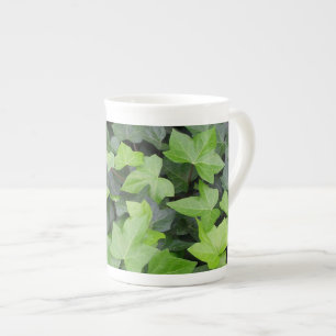 Green Ivy Botanical Print Porzellantasse