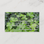 Green Ivy Botanical Print Visitenkarte (Vorderseite)