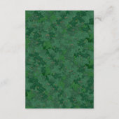 Green Ivy Garden Wedding Begleitkarte (Rückseite)