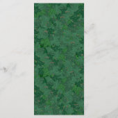 Green Ivy Garden Wedding Menükarte (Rückseite)