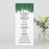 Green Ivy Garden Wedding Programm (Stehend Vorderseite)