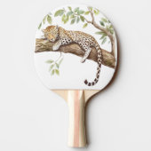 Green Ivy Leopard Tischtennis Schläger (Rückseite)