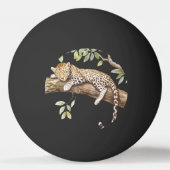 Green Ivy Leopard Tischtennisball (Rückseite)