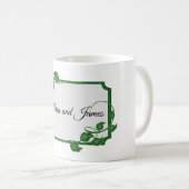 Green Ivy mit Namen Kaffeetasse (VorderseiteRechts)