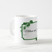 Green Ivy mit Namen Kaffeetasse (Vorderseite Links)