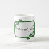 Green Ivy mit Namen Kaffeetasse (Mittel)