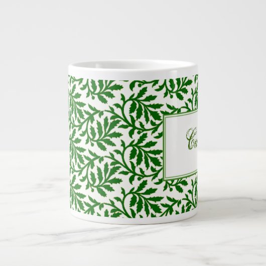 Green Ivy personalisierte Mug Jumbo-Tasse (Vorderseite)