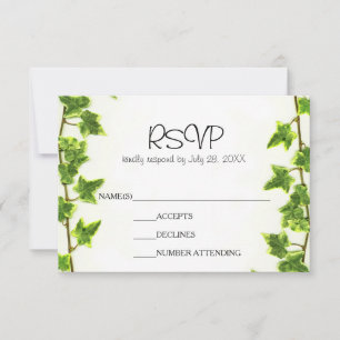 Green Ivy - RSVP-Karte RSVP Karte