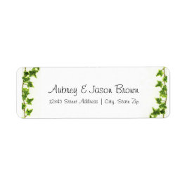 Green Ivy - Rücksendeadressen-Aufkleber