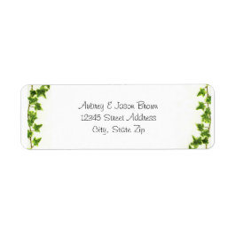 Green Ivy - Rücksendeadressen-Aufkleber
