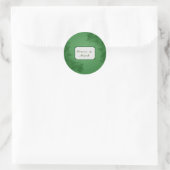 Green Ivy Runder Aufkleber (Tasche)