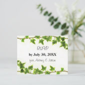 Green Ivy - UAWG Post Card Einladungspostkarte (Stehend Vorderseite)