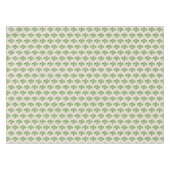 Green Jade Tree Blätter auf hellbeige Tischdecke (Vorderseite (Horizontal))