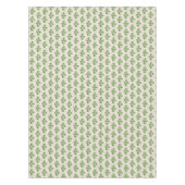 Green Jade Tree Blätter auf hellbeige Tischdecke (Vorderseite)