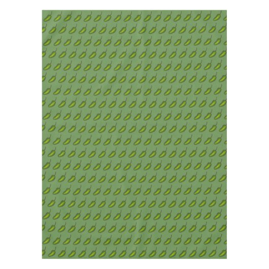 Green Jalapeno Heiß scharfe Pfefferkuchen Tischdecke (Vorderseite)