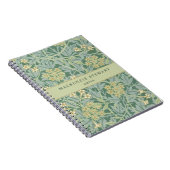 Green Jasmine Botanical Pattern Notizblock (Rechte Seite)