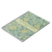 Green Jasmine Botanical Pattern Notizblock (Linke Seite)