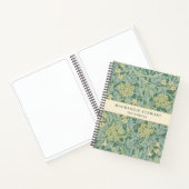 Green Jasmine Botanical Pattern Sketchbook Notizblock (Innenseite)