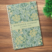 Green Jasmine Floral Pattern 2026 Planer